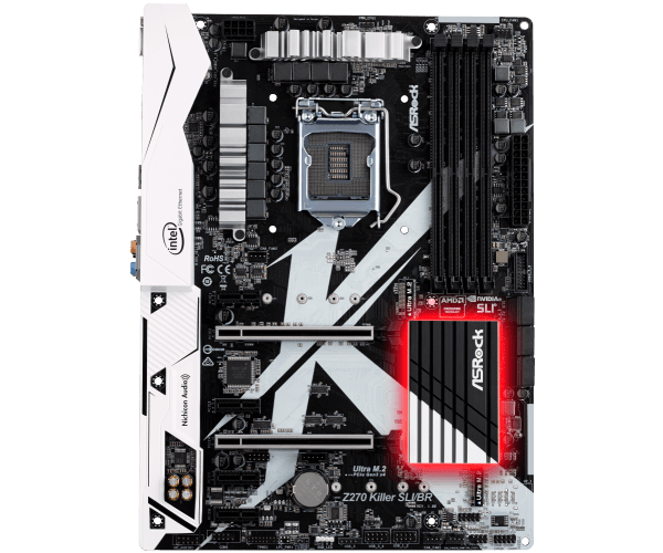 Z270 killer sli мигает красным